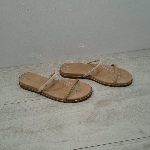 Madewell Paris Minimalist Sandal in Nude Tan Strappy Flats Size 10 - Picture 14 of 16